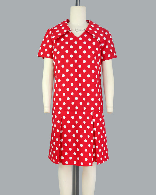 Polka dot print retro dress | Size: Large